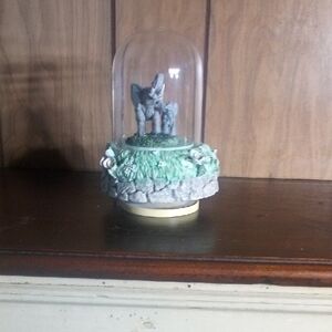 Decorative Horse Figurine in Glass Dome